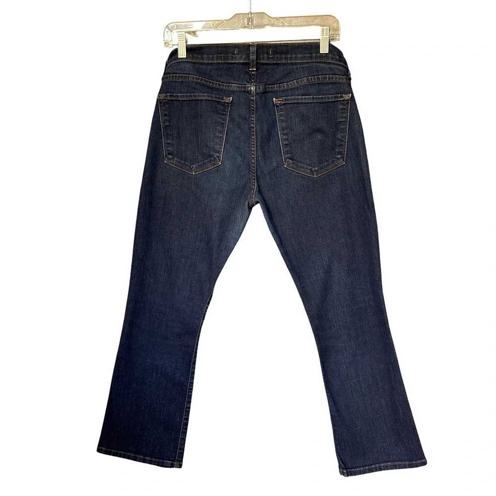 J Brand Gigi Indigo Mid Rise Cropped Flared Jeans Size 29